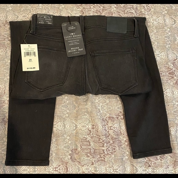 Lucky Brand Brooke Jeans - Grey Mid-rise Sz 0/25 NWT - Picture 2 of 4